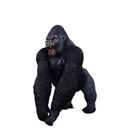 Silver Back Gorilla King Life Size Statue