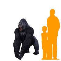 Silver Back Gorilla King Life Size Statue