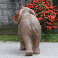 Walking Baby Elephant Calf Statue