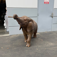 Walking Baby Elephant Calf Statue