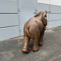 Walking Baby Elephant Calf Statue