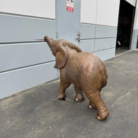 Walking Baby Elephant Calf Statue