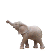 Walking Baby Elephant Calf Statue