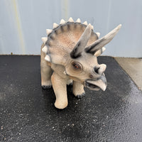 Small Walking Triceratops Dinosaur Statue