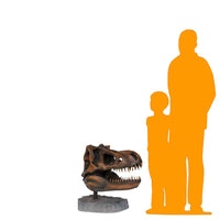 T-Rex Dinosaur Skull Head Life Size Statue