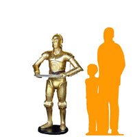 Gold Android Droid Butler Life Size Statue - LM Treasures 