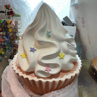 Cupcake With Pastel Stars Over Sized Statue - LM Treasures 
