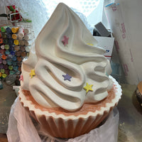 Cupcake With Pastel Stars Over Sized Statue - LM Treasures 