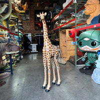 Giraffe Standing Life Size Statue