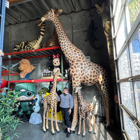 Giraffe Standing Life Size Statue