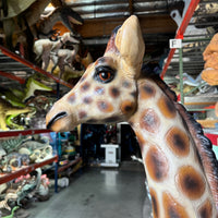 Giraffe Standing Life Size Statue