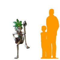 Sitting Leaf Alien With Cigar Life Size Statue