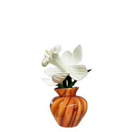 White Narcissus Flower In Vase Statue