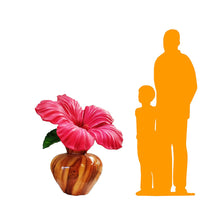 Hibiscus Flower In Vase Statue