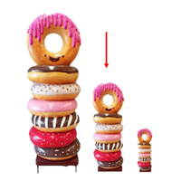 Medium Stacked Donuts Over Sized Statue