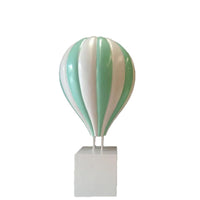 Large Green Hot Air Balloon Over Sized Statue - LM Treasures 