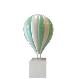 Large Green Hot Air Balloon Over Sized Statue - LM Treasures 