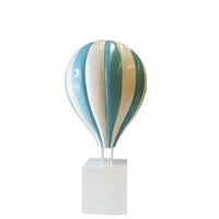 Large Blue Hot Air Balloon Over Sized Statue - LM Treasures 