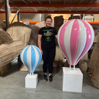 Large Pink Hot Air Balloon Over Sized Statue - LM Treasures 