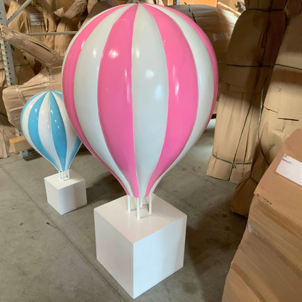 Large Pink Hot Air Balloon Over Sized Statue - LM Treasures 