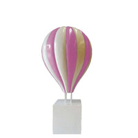 Large Pink Hot Air Balloon Over Sized Statue - LM Treasures 