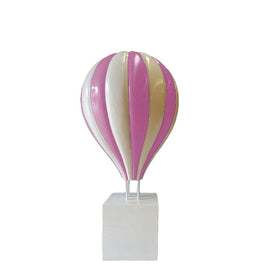 Large Pink Hot Air Balloon Over Sized Statue - LM Treasures 