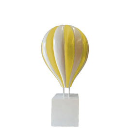 Large Yellow Hot Air Balloon Over Sized Statue