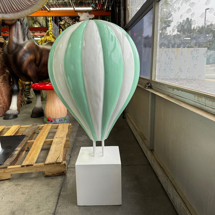 Medium Green Hot Air Balloon Over Sized Statue - LM Treasures 