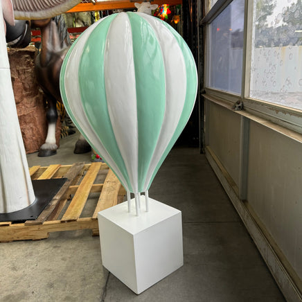 Medium Green Hot Air Balloon Over Sized Statue - LM Treasures 