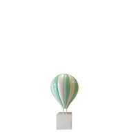 Medium Green Hot Air Balloon Over Sized Statue - LM Treasures 