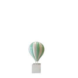 Medium Green Hot Air Balloon Over Sized Statue - LM Treasures 