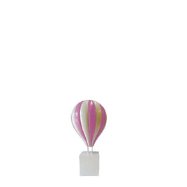 Medium Pink Hot Air Balloon Over Sized Statue - LM Treasures 