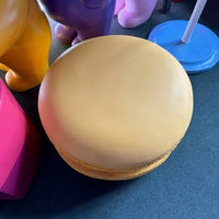 Large Macaroon Yellow Over Sized Statue