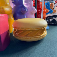 Large Macaroon Yellow Over Sized Statue