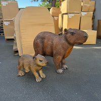 Capybara Mama Life Size Statue