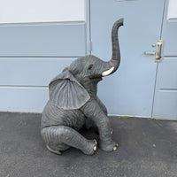 Sitting Elephant Statue - LM Treasures 