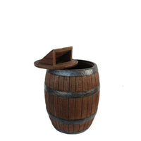 Barrel Trash Can Life Size Statue