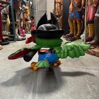 Comic Pirate Parrot Over Sized Statue