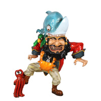 Comic Pirate and Shark Life Size Statue