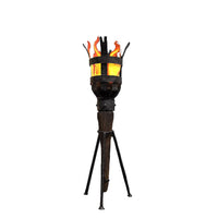 Fire Torch With Stand Life Size Statue