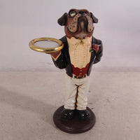 Small Bulldog Boxer Butler Statue