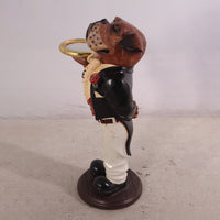 Small Bulldog Boxer Butler Statue