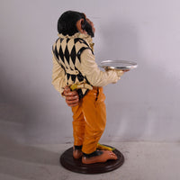 Large Monkey Butler Life Size Statue