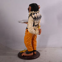 Large Monkey Butler Life Size Statue