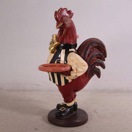 Small Rooster Butler Statue - LM Treasures 