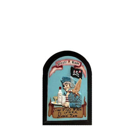 Pirate Wall Decor Rum Sign Statue