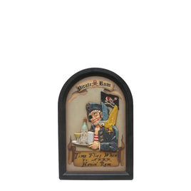 Pirate Wall Decor Rum Sign Statue