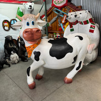 Comic Cow Miss Daisy Life Size Statue