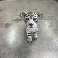 Standing Siberian Tiger Cub Life Size Statue