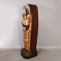 Tobacco Indian Cigar Store Cabinet Life Size Statue